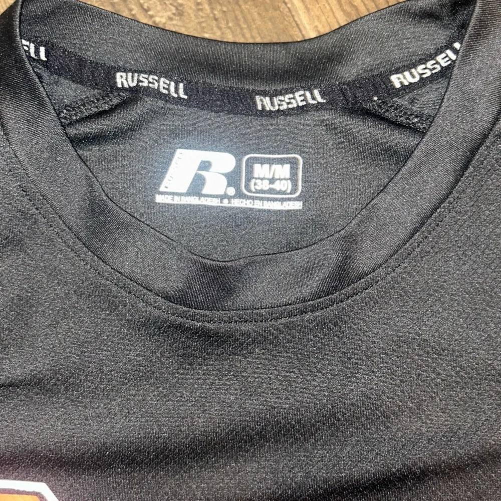 Russell Athletic Black Ohio State Buckeyes Short-Sleeve Tee with Red Logo - Picture 2 of 2